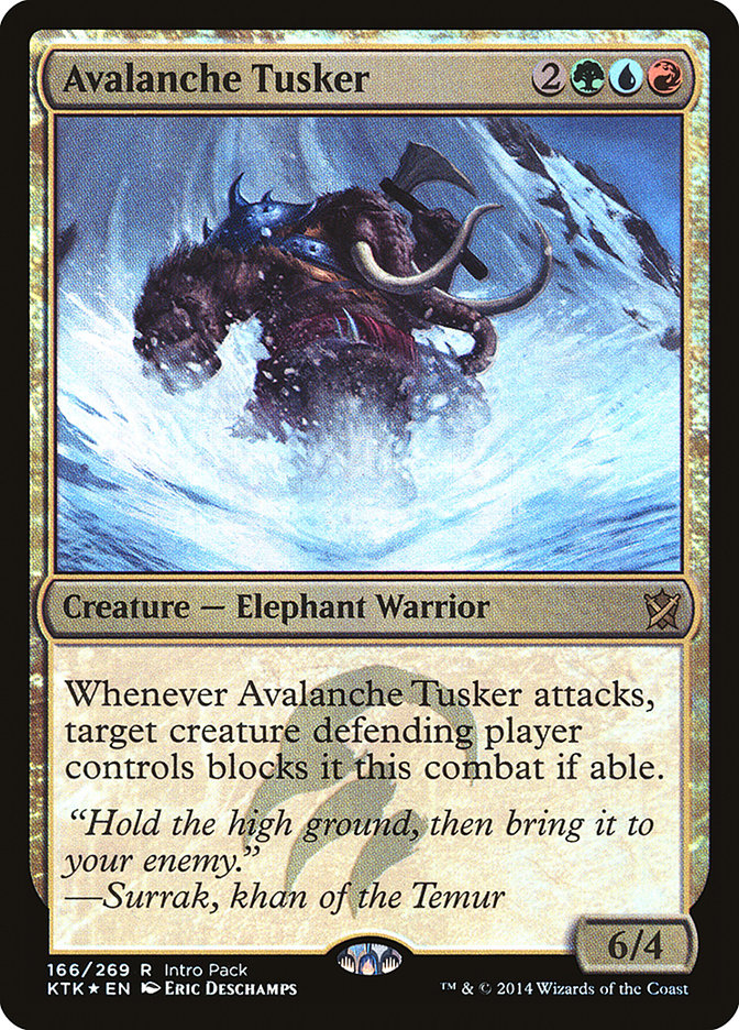 {R} Avalanche Tusker (Intro Pack) [Khans of Tarkir Promos][PA KTK 166]