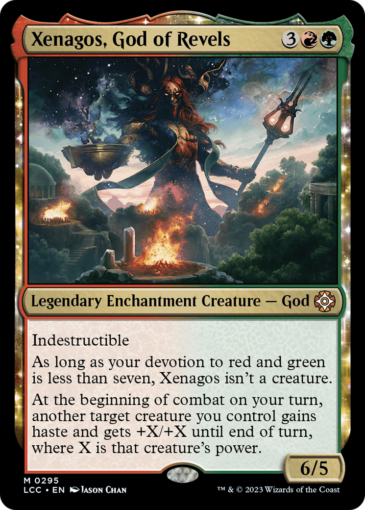 {@@LCC-R} Xenagos, God of Revels [The Lost Caverns of Ixalan Commander][LCC 295]