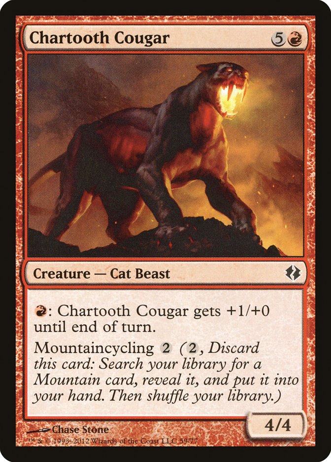 {C} Chartooth Cougar [Duel Decks: Venser vs. Koth][DDI 059]