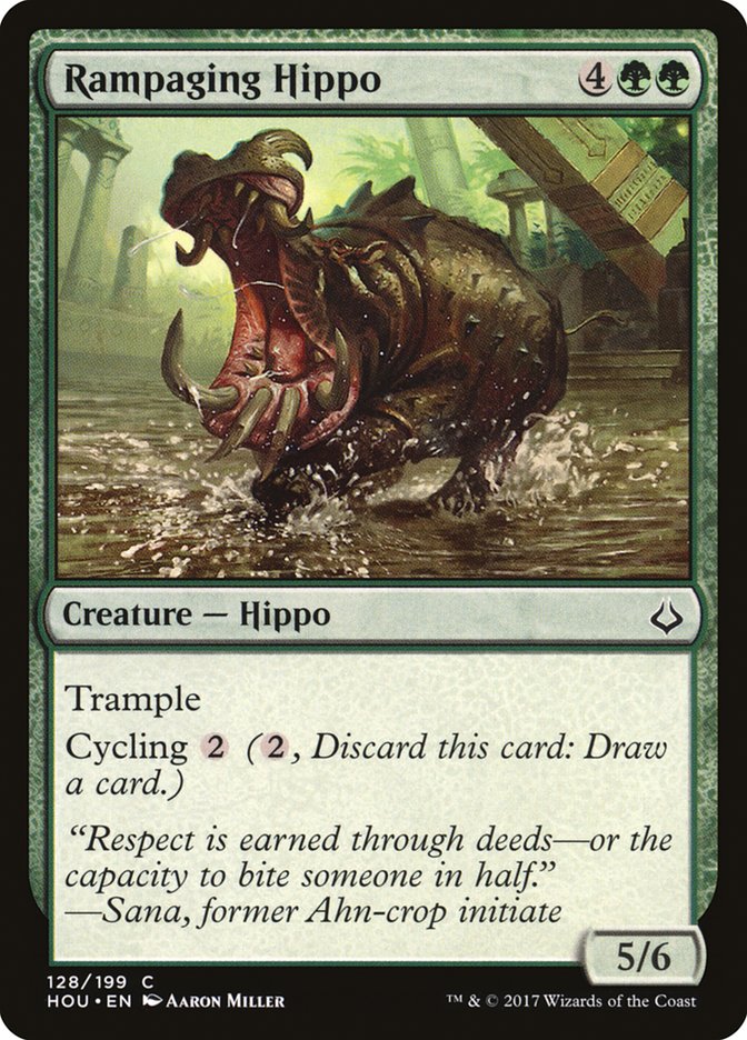 {C} Rampaging Hippo [Hour of Devastation][HOU 128]