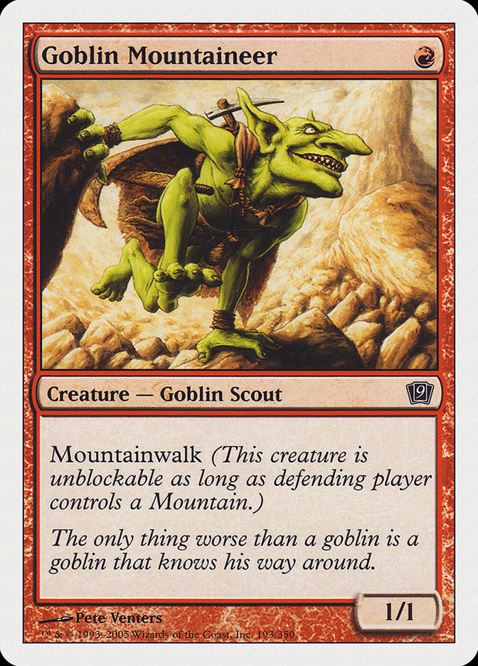 {C} Goblin Mountaineer [Ninth Edition][9ED 193]