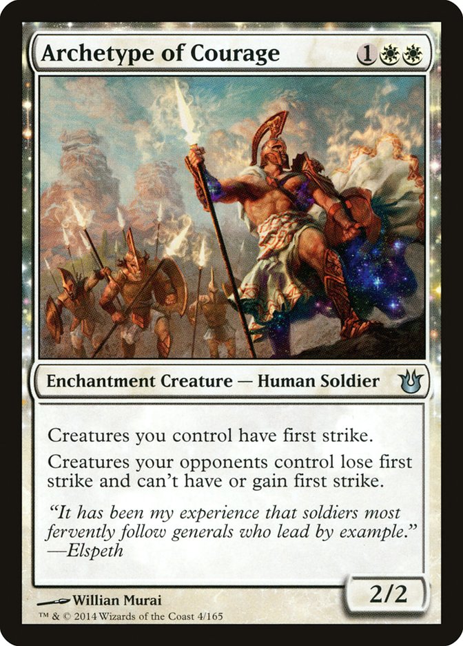 {C} Archetype of Courage [Born of the Gods][BNG 004]