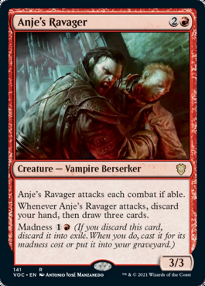 {R} Anje's Ravager [Innistrad: Crimson Vow Commander][VOC 141]
