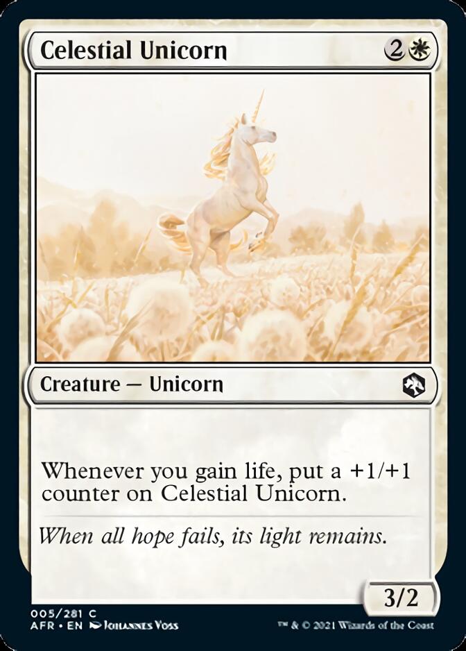 {C} Celestial Unicorn [Dungeons & Dragons: Adventures in the Forgotten Realms][AFR 005]
