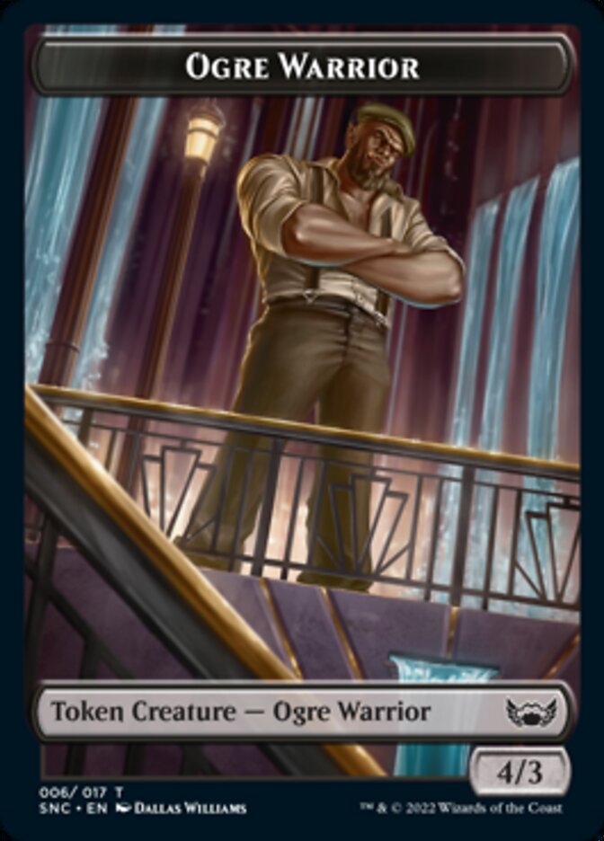 {T} Treasure (014) // Ogre Warrior Double-sided Token [Streets of New Capenna Tokens][TSNC 014]