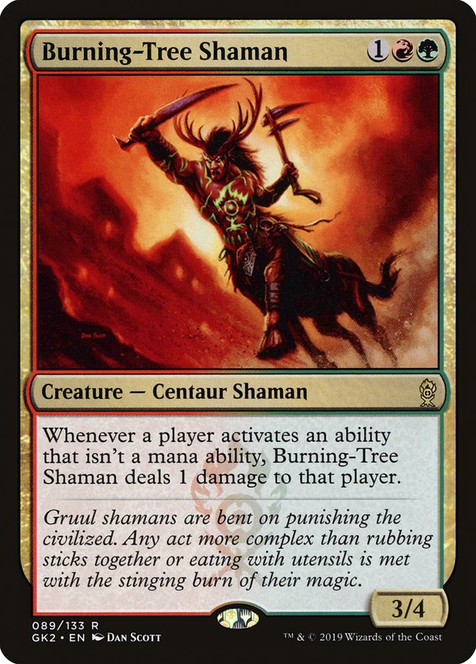 {R} Burning-Tree Shaman [Ravnica Allegiance Guild Kit][GK2 089]