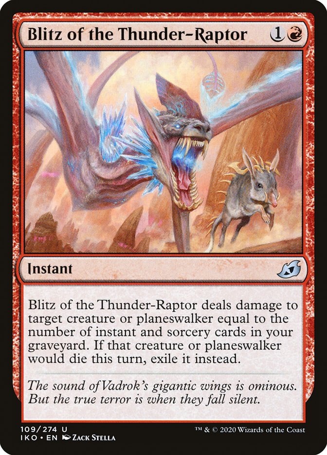 {C} Blitz of the Thunder-Raptor [Ikoria: Lair of Behemoths][IKO 109]