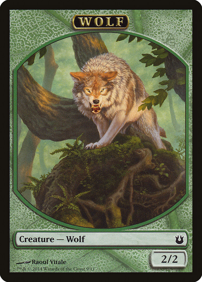 {T} Wolf Token [Born of the Gods Tokens][TBNG 009]
