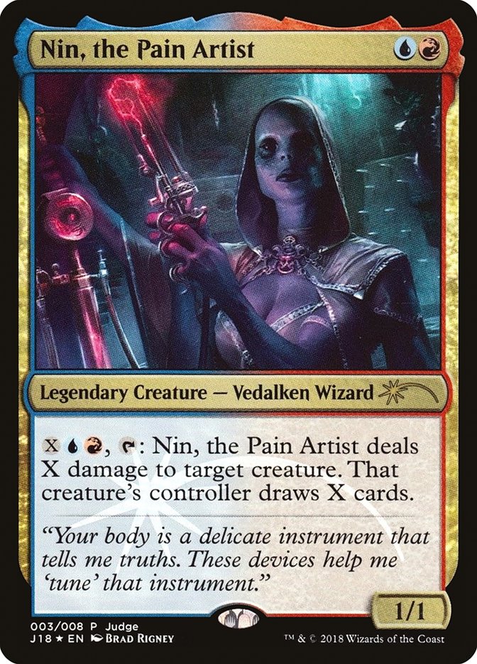 {R} Nin, the Pain Artist [Judge Gift Cards 2018][PA J18 003]
