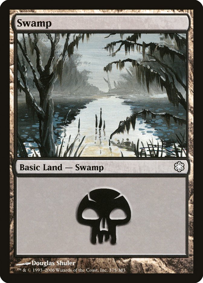 {B}[CST 375] Swamp (375) [Coldsnap Theme Decks]