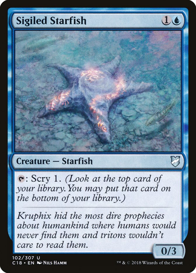 {C} Sigiled Starfish [Commander 2018][C18 102]