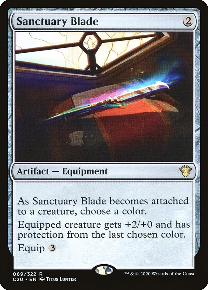{R} Sanctuary Blade [Commander 2020][C20 069]