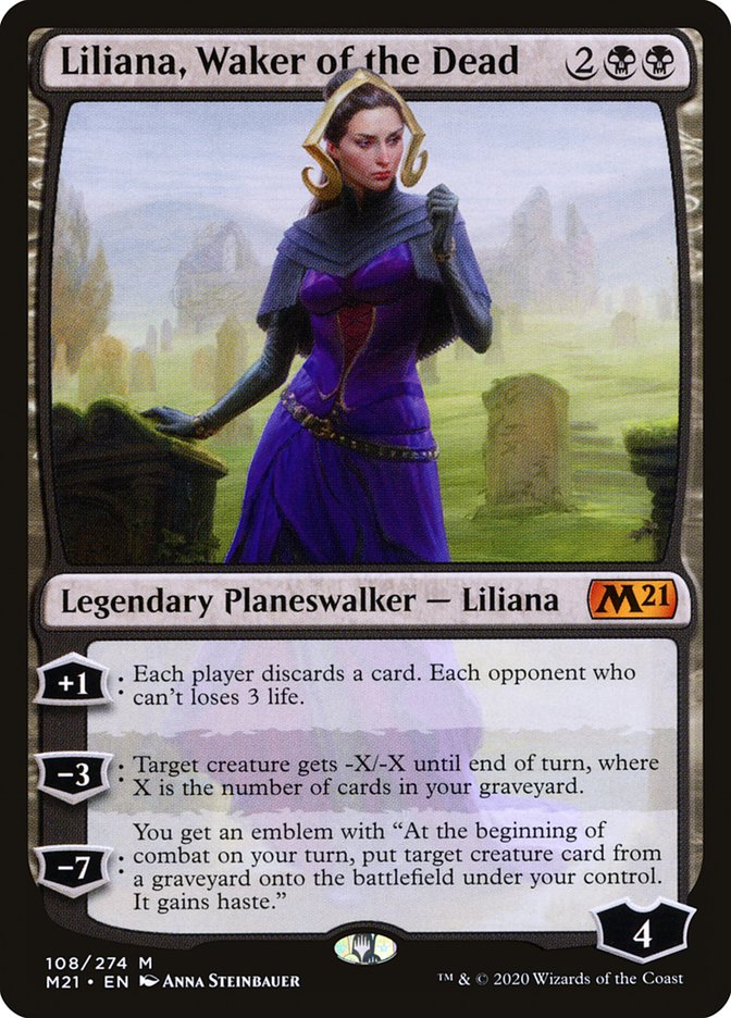 {R} Liliana, Waker of the Dead [Core Set 2021][M21 108]