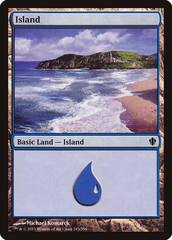{B}[C13 343] Island (343) [Commander 2013]