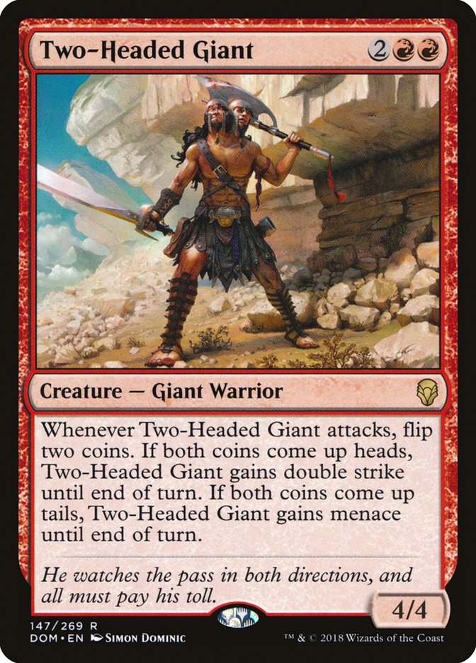 {R} Two-Headed Giant [Dominaria][DOM 147]