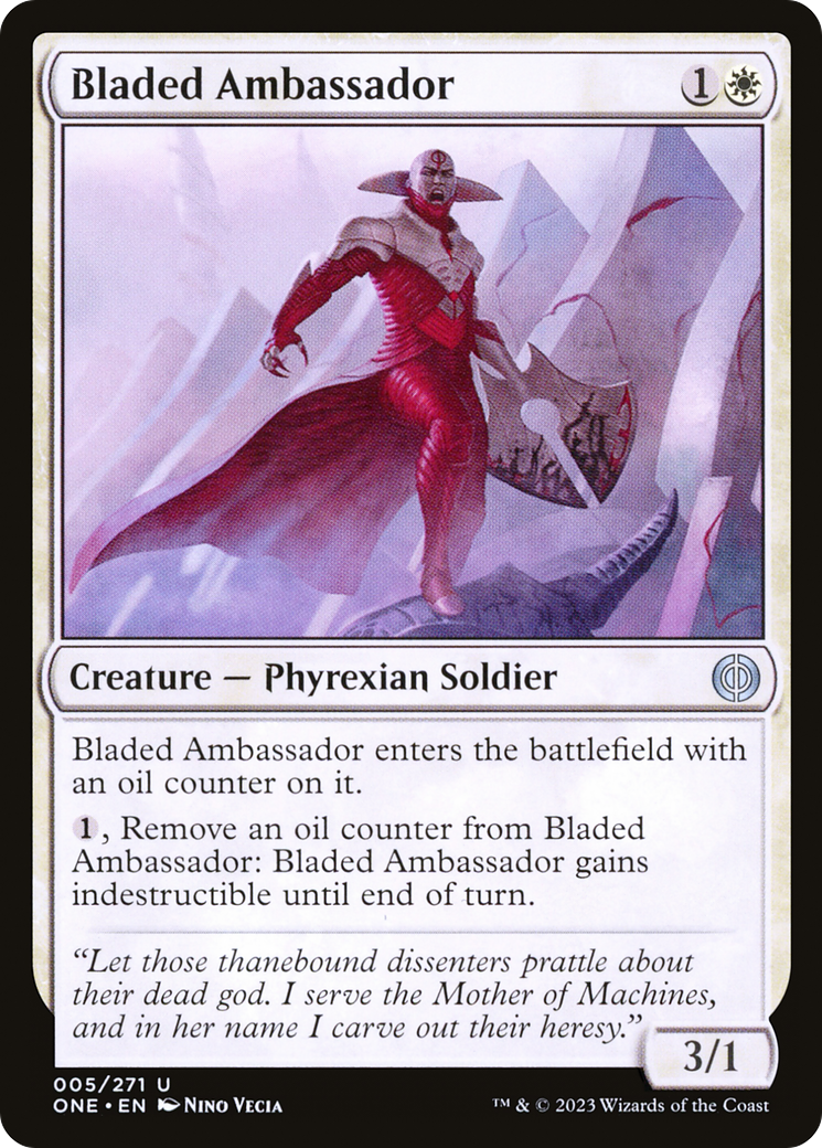 {@C} Bladed Ambassador [Phyrexia: All Will Be One][ONE 005]