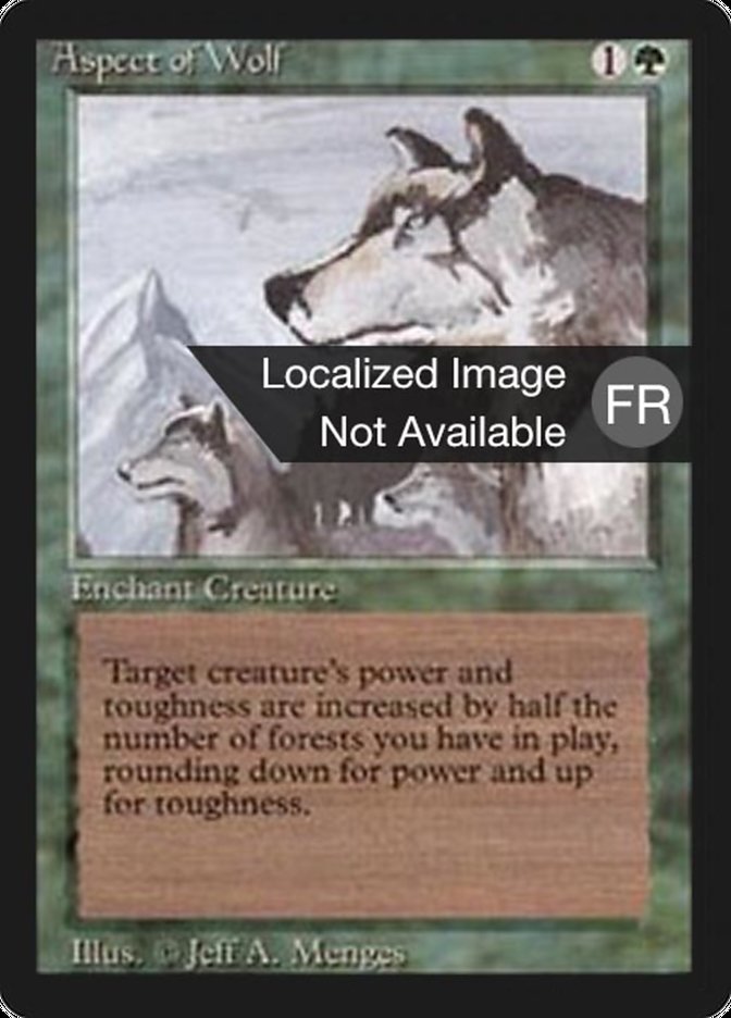 {F} Aspect of Wolf [Foreign Black Border][FBB 3ED 186]