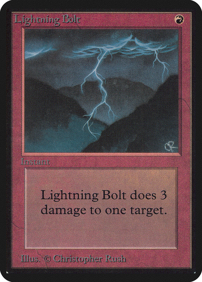 {C} Lightning Bolt [Alpha Edition][LEA 161]