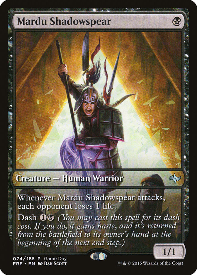 {C} Mardu Shadowspear (Game Day) [Fate Reforged Promos][PA FRF 074]