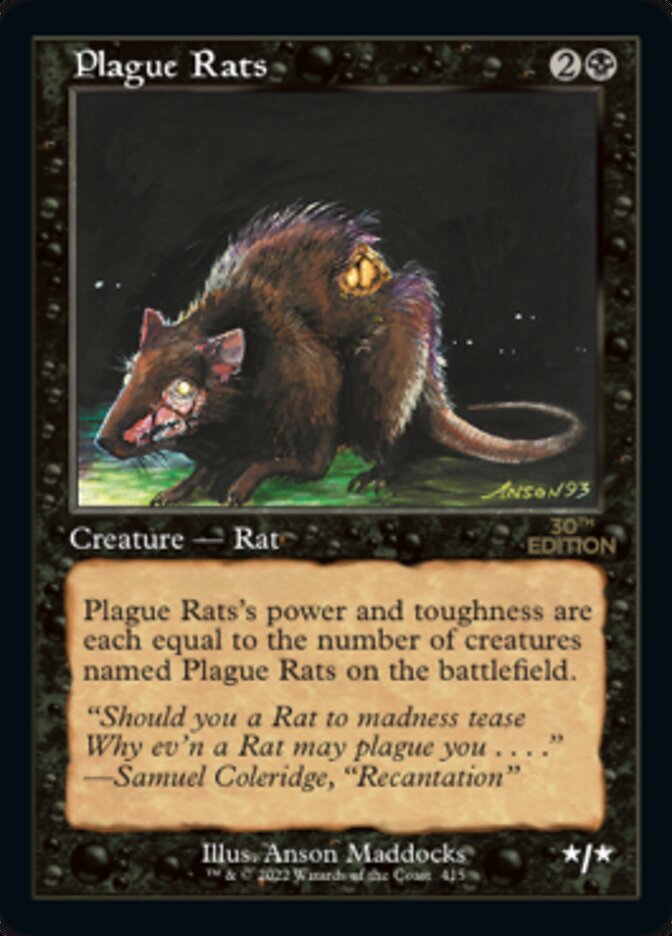 {C} Plague Rats (Retro) [30th Anniversary Edition][30A 415]