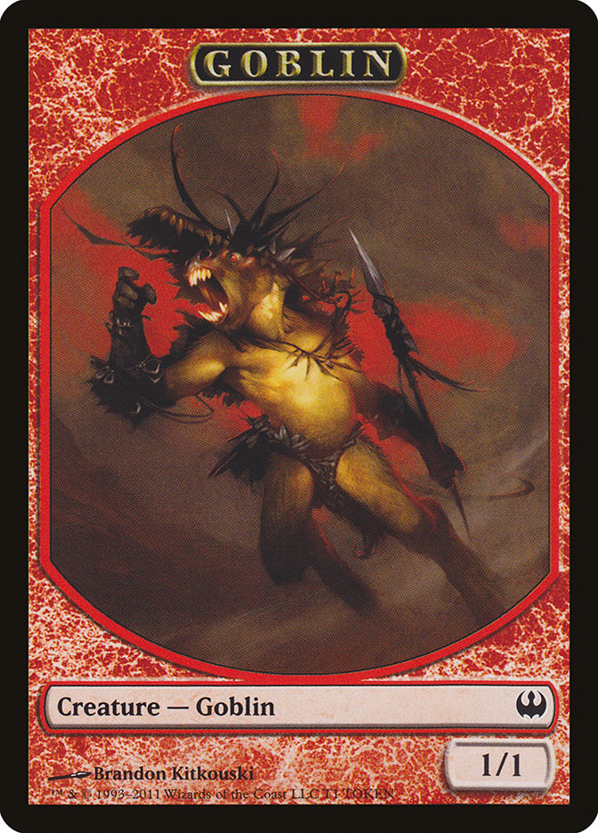 {T} Goblin Token [Duel Decks: Knights vs. Dragons Tokens][TDDG 001]