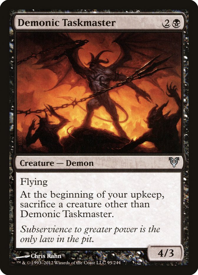 {C} Demonic Taskmaster [Avacyn Restored][AVR 095]