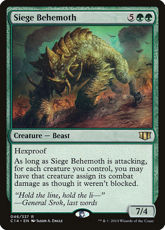 {R} Siege Behemoth [Commander 2014][C14 046]