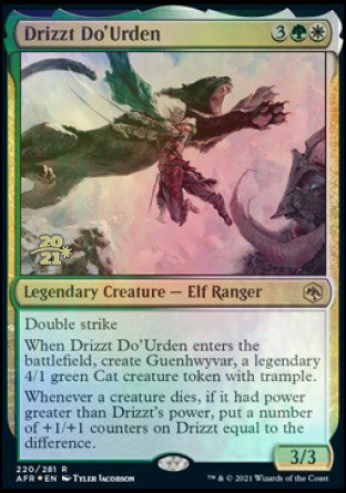 {R} Drizzt Do'Urden [Dungeons & Dragons: Adventures in the Forgotten Realms Prerelease Promos][PR AFR 220]