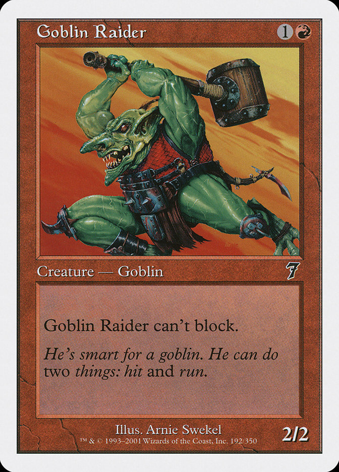 {C} Goblin Raider [Seventh Edition][7ED 192]