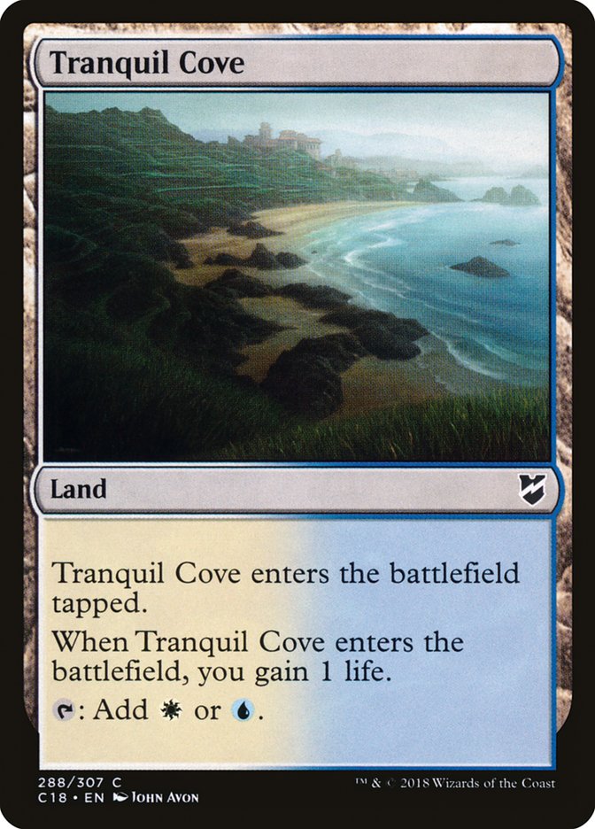 {C} Tranquil Cove [Commander 2018][C18 288]