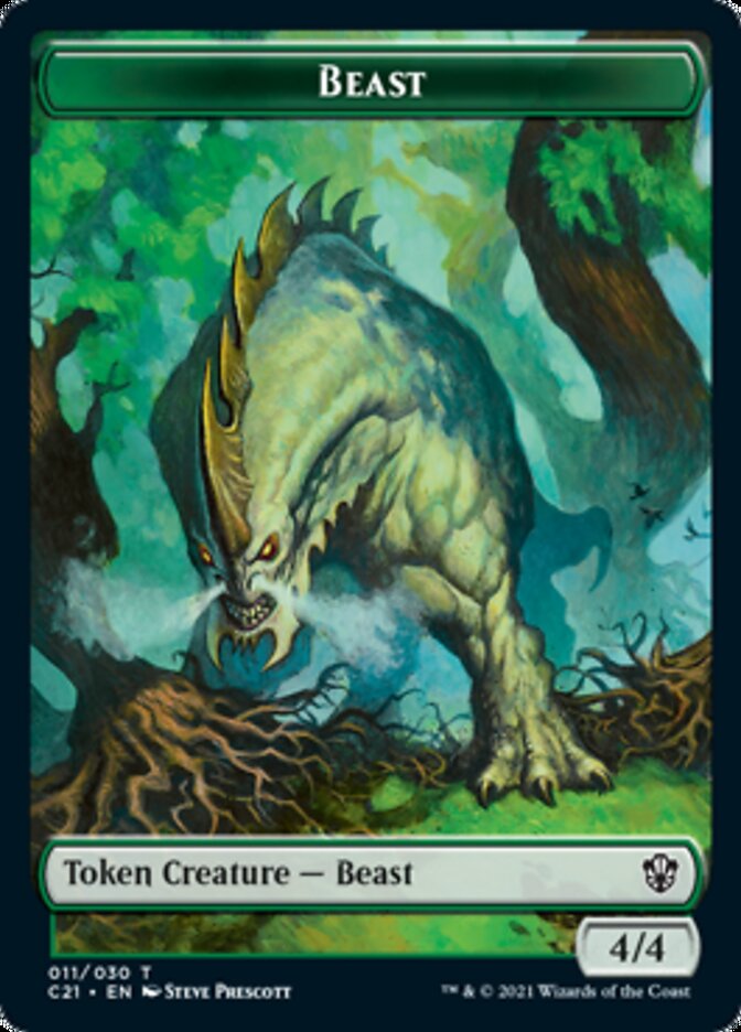 {T} Beast (011) // Insect Token [Commander 2021 Tokens][TC21 011]