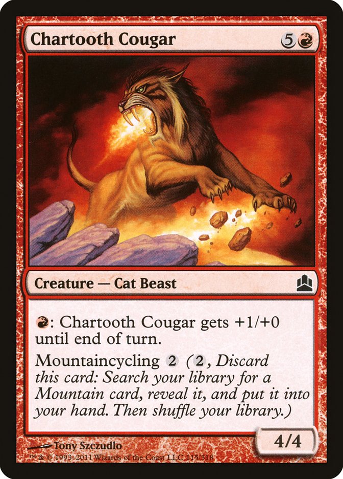 {C} Chartooth Cougar [Commander 2011][CMD 115]