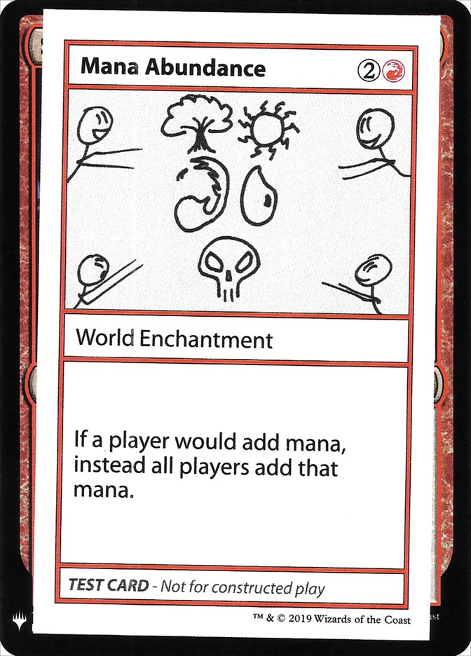 {R} Mana Abundance [Mystery Booster Playtest Cards][CON CMB1 058]