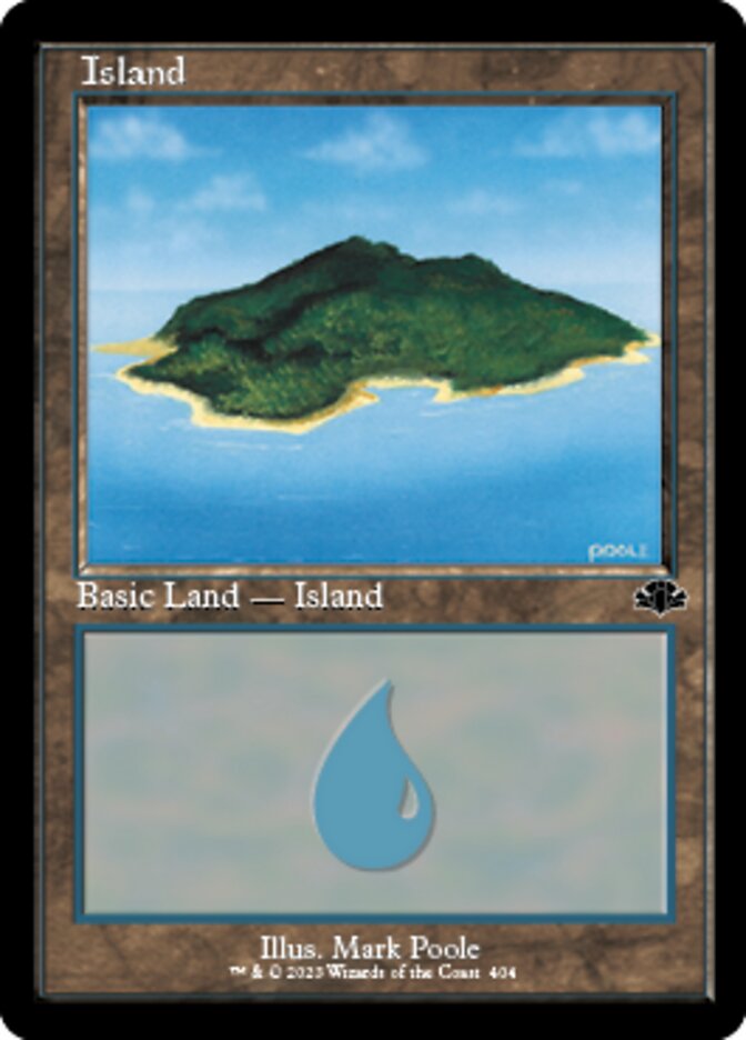 {B} Island (404) (Retro) [Dominaria Remastered][DMR 404]