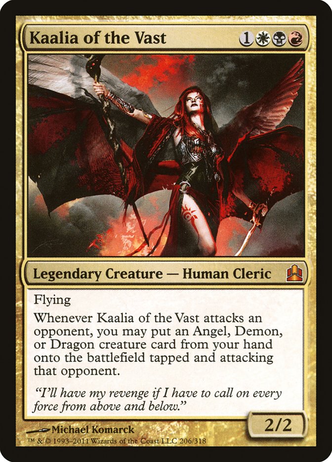 {R} Kaalia of the Vast [Commander 2011][CMD 206]