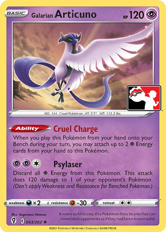 <PP> Galarian Articuno (063/203) [Prize Pack Series One]