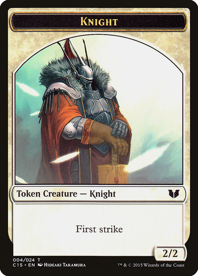 {T} Knight (004) // Elemental Shaman Double-Sided Token [Commander 2015 Tokens][TC15 004]