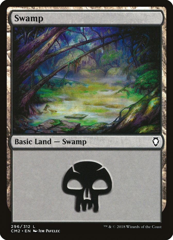 {B}[CM2 296] Swamp (296) [Commander Anthology Volume II]