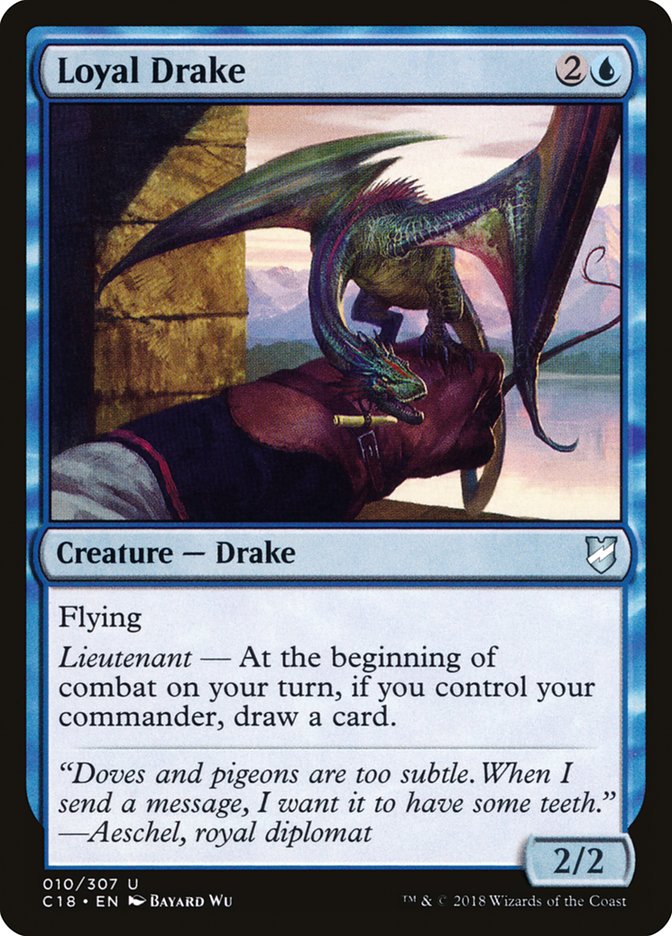 {C} Loyal Drake [Commander 2018][C18 010]