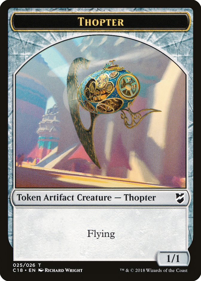{T} Myr (023) // Thopter (025) Double-sided Token [Commander 2018 Tokens][TC18 023]