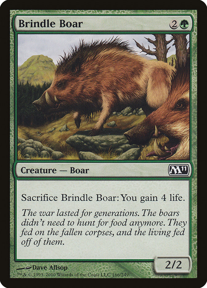 {C} Brindle Boar [Magic 2011][M11 166]