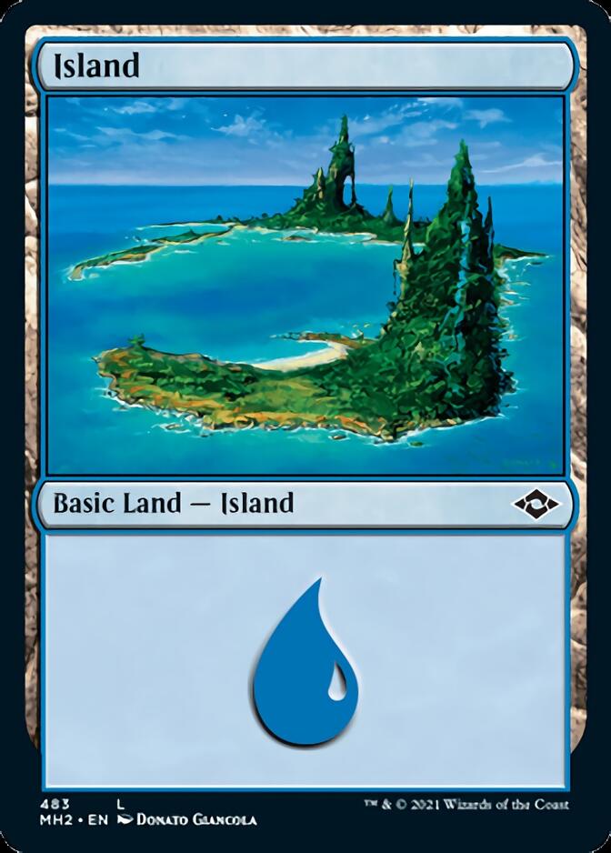 {B}[MH2 483] Island (483) (Foil Etched) [Modern Horizons 2]