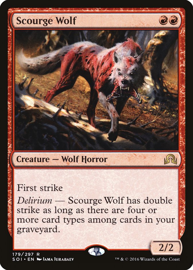 {R} Scourge Wolf [Shadows over Innistrad][SOI 179]