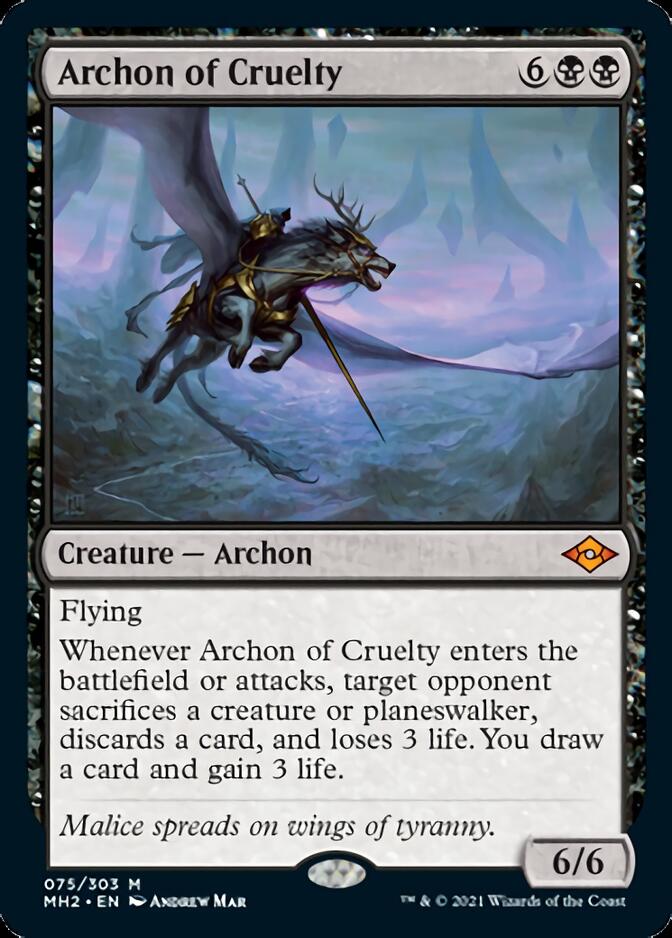 {R} Archon of Cruelty [Modern Horizons 2][MH2 075]
