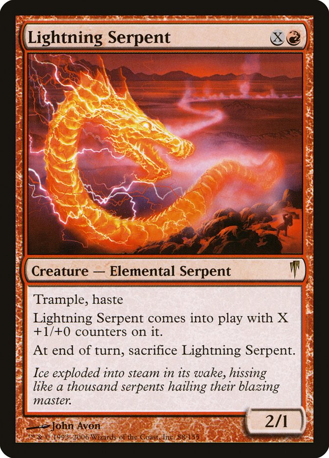 {R} Lightning Serpent [Coldsnap][CSP 088]