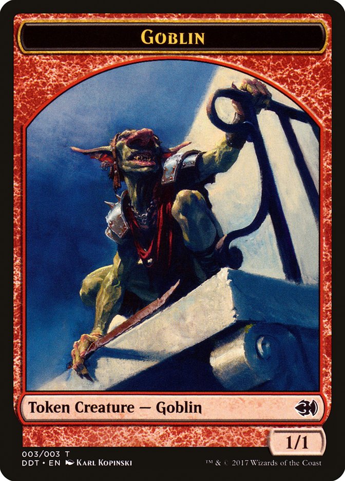 {T} Goblin Token [Duel Decks: Merfolk vs. Goblins Tokens][TDDT 003]
