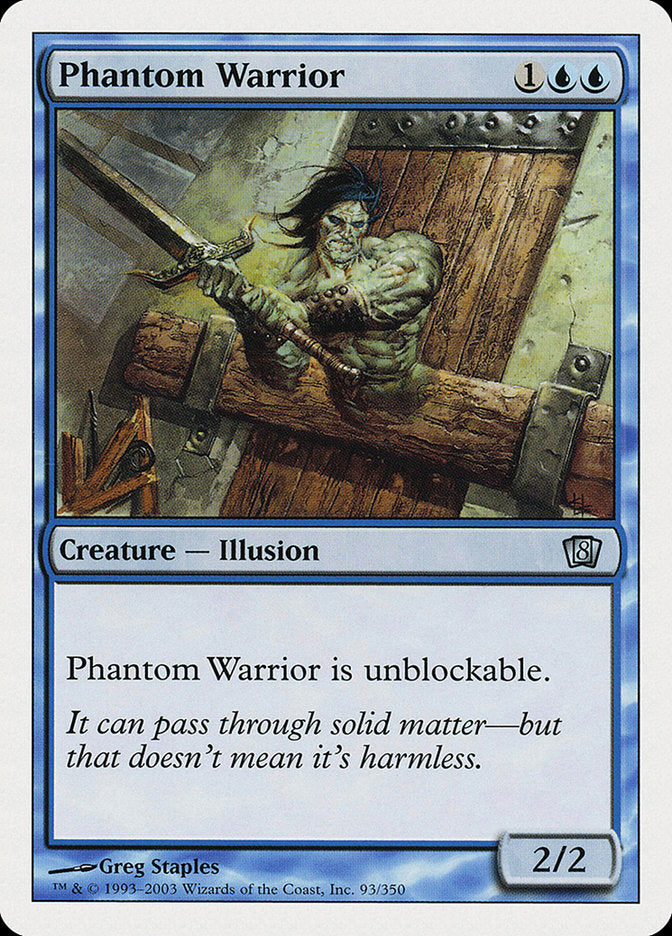 {C} Phantom Warrior [Eighth Edition][8ED 093]