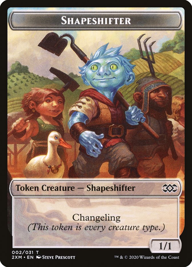 {T} Elemental // Shapeshifter Double-sided Token [Double Masters Tokens][T2XM 020]
