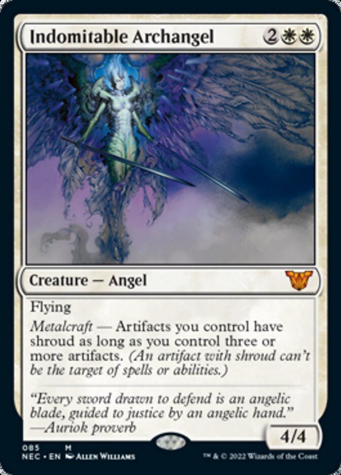 {R} Indomitable Archangel [Kamigawa: Neon Dynasty Commander][NEC 085]