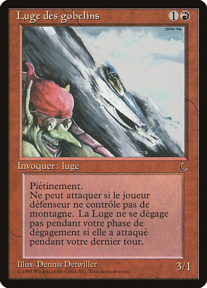 {C} Goblin Rock Sled (French) - "Luge des gobelins" [Renaissance][REN 087]